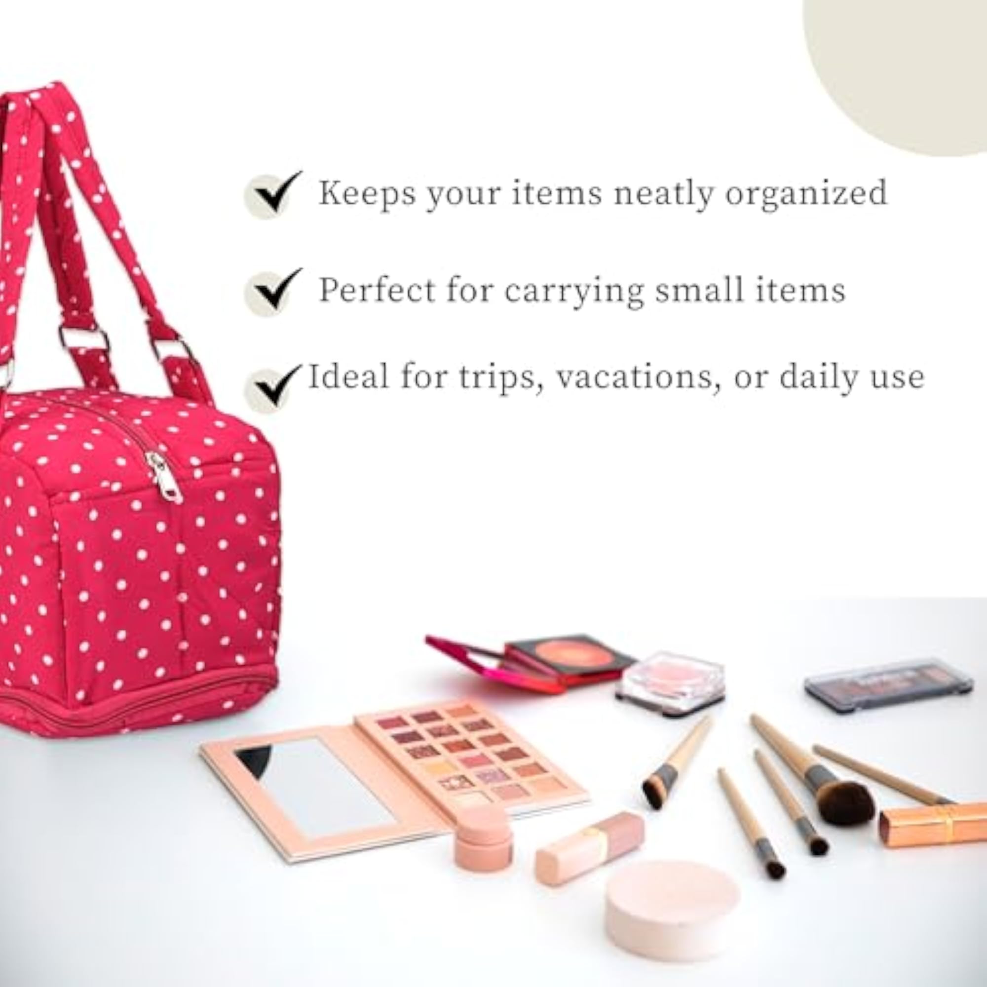 Stylish Cotton Handbag for Women & Girls with 2 Compartments